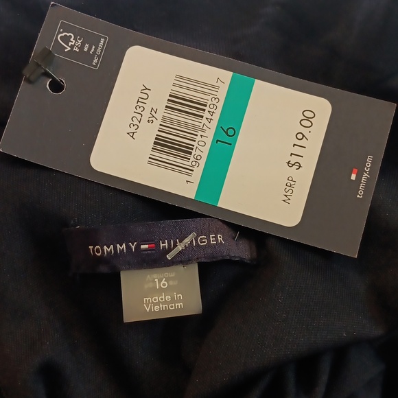 NWT Tommy Hilfiger Black Knit Dress - Picture 10 of 11